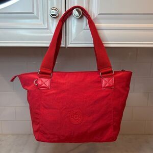 Kipling Bag Purse Handbag  Nicolas medium size red nylon Pocketbook